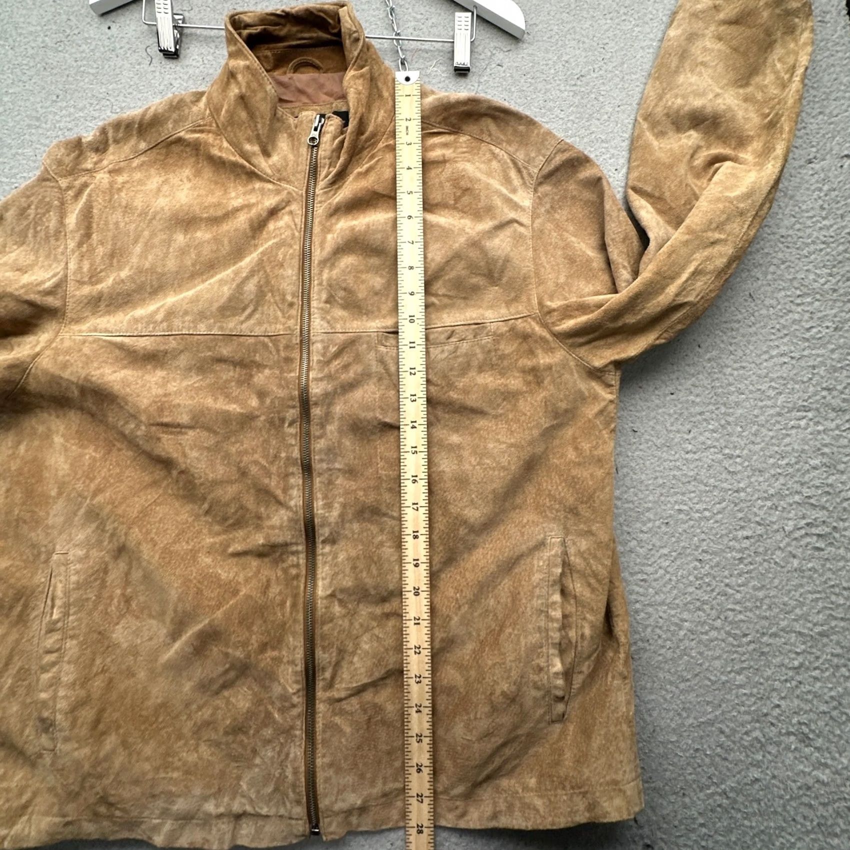 Vintage Metropolitan View Suede Leather Jacket Medium Lined Brown Full Zip Lined Mens Jacket Bomber Brown Metropolitan View M Leather Jacket Mens Size US M / EU 48-50 / 2 - 4 Thumbnail