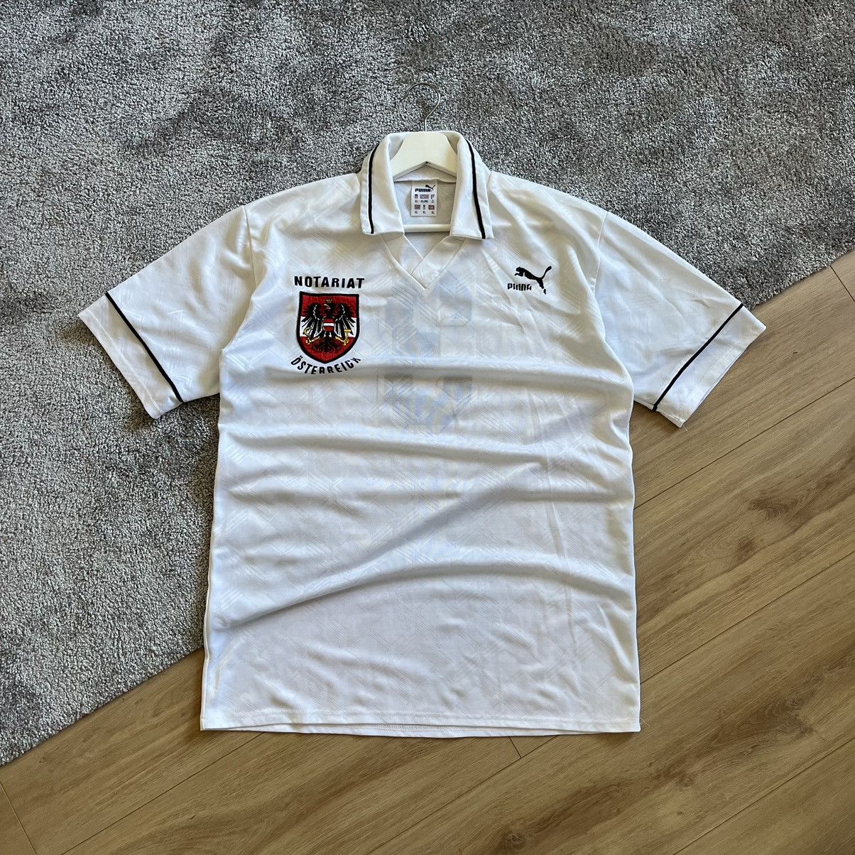 Vintage Vintage 1992 Austria 🇦🇹 Soccer Jersey Size US XL / EU 56 / 4 - 1 Thumbnail