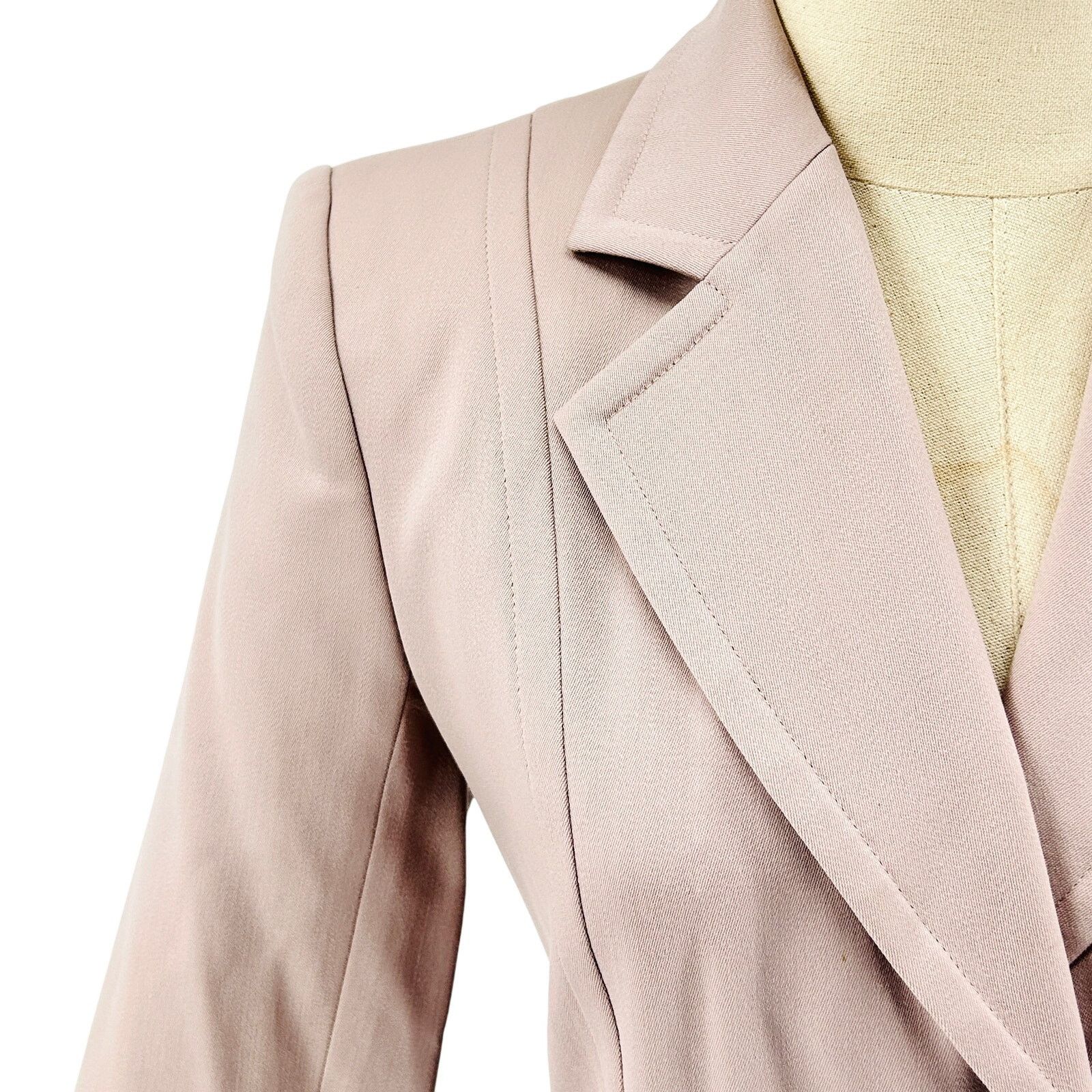 Yves Saint Laurent Vintage 90s Mauve Wool Blazer Trouser Power Suit Size S / US 4 / IT 40 - 3 Thumbnail