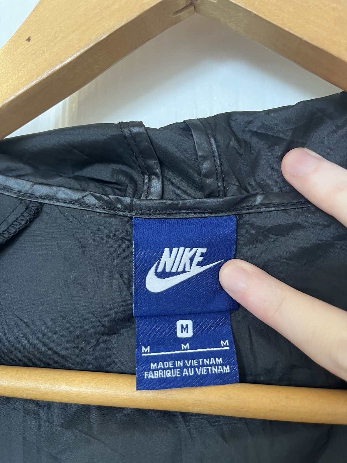Nike Nike Men’s Black Pull Over Wind Breaker Size US M / EU 48-50 / 2 - 2 Thumbnail