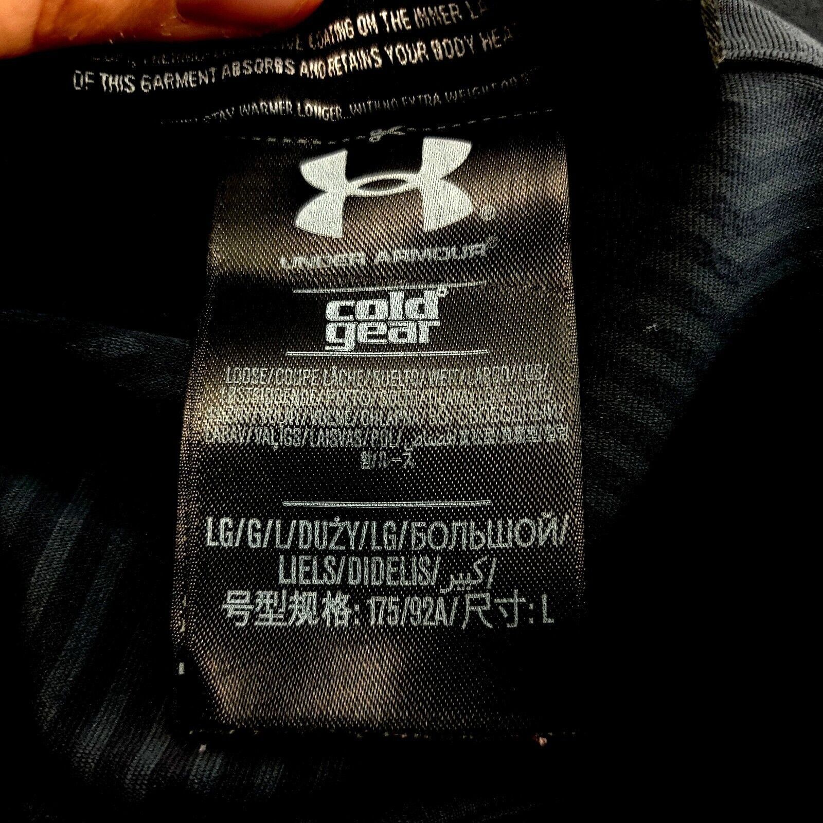 Under Armour Under Armour Coldgear Infared Gray Orange Striped 1/4 Zip Lo Size US L / EU 52-54 / 3 - 9 Thumbnail