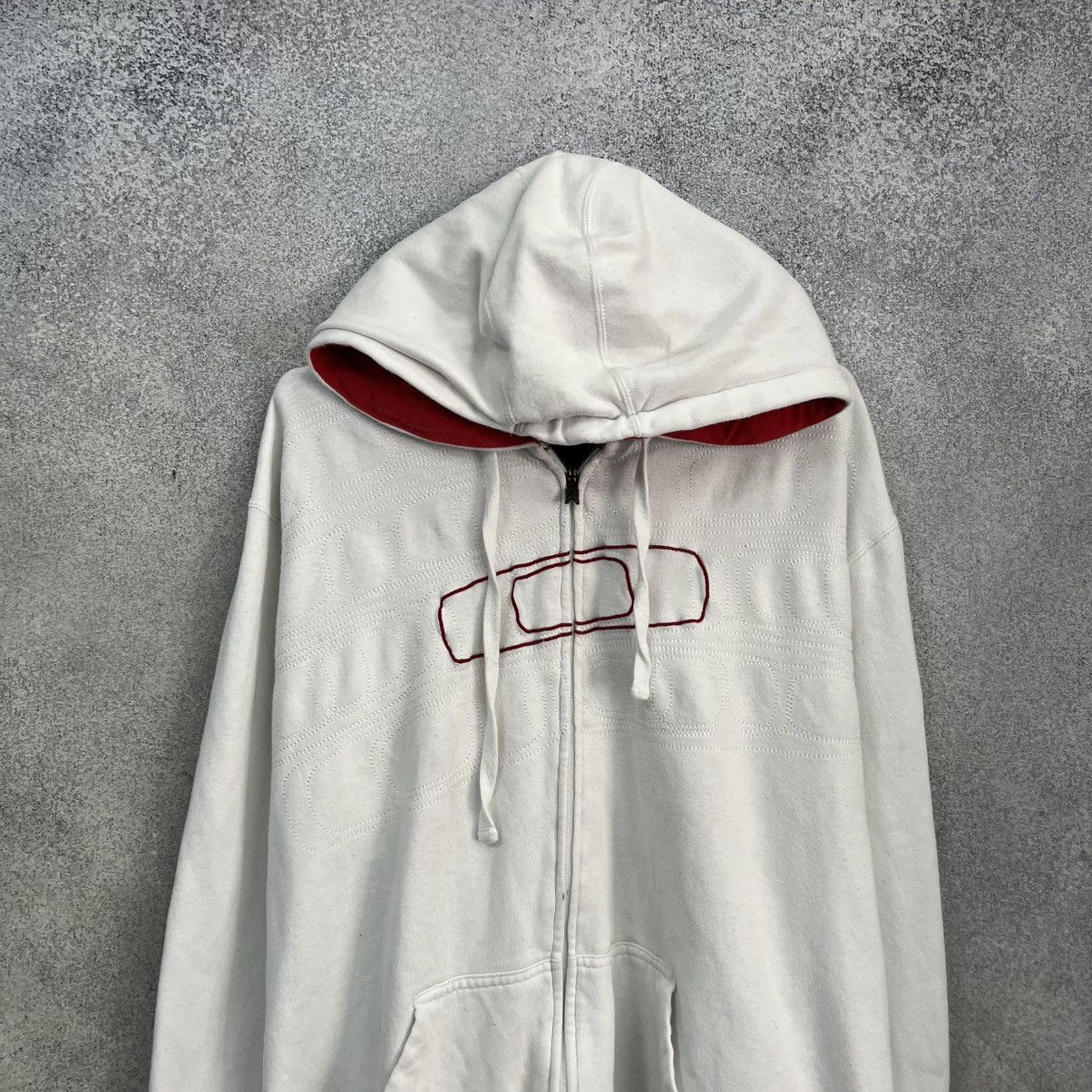 Oakley Vintage Oakley Zip Hoodie Big Logo Size US XL / EU 56 / 4 - 3 Thumbnail