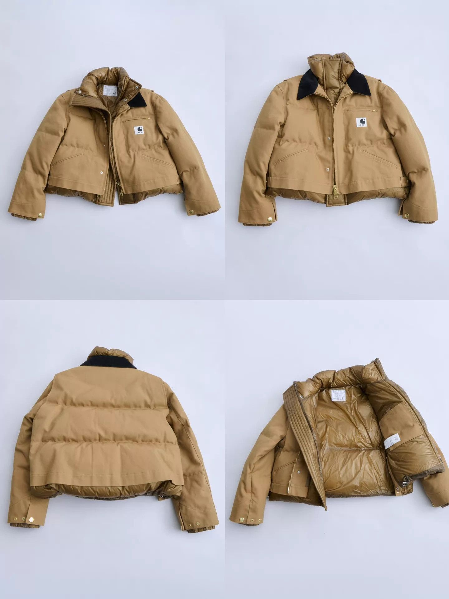 Sacai Sacai × Carhartt WIP Paneled Down Jacket Size 2 Size XS / US 0-2 / IT 36-38 - 8 Thumbnail