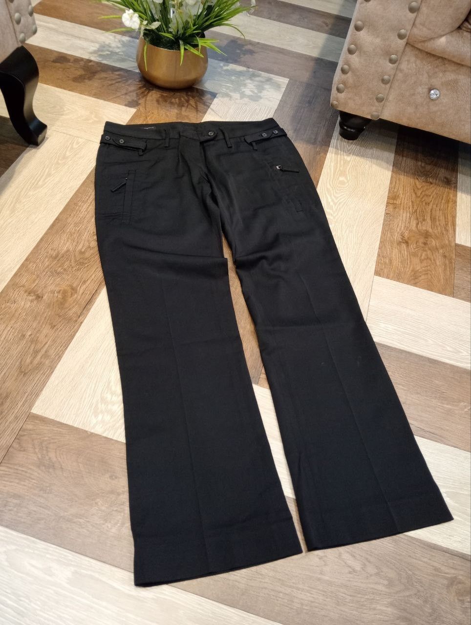 Neil Barrett NEIL BARRETT BLACK WOMEN SUIT TROUSER PANTS Size 32" / US 10 / IT 46 - 3 Thumbnail