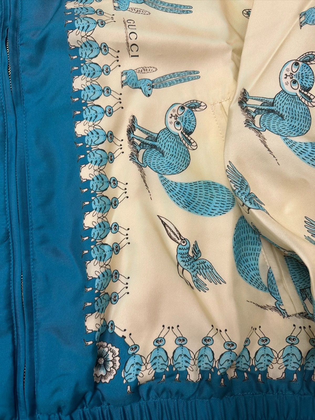Gucci GUCCI Freya Hartas Silk Silk Bomber Jacket 44 Size US S / EU 44-46 / 1 - 4 Thumbnail