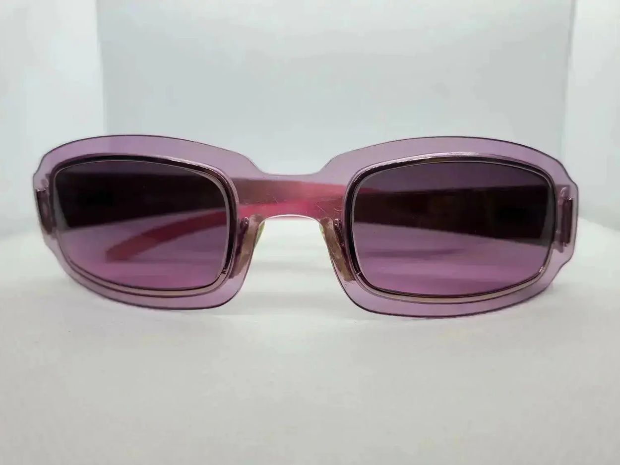 Dior × Vintage DIOR Sunglasses Working Girl Rectangle Wrap Shield Ski Y2K Size ONE SIZE - 3 Thumbnail
