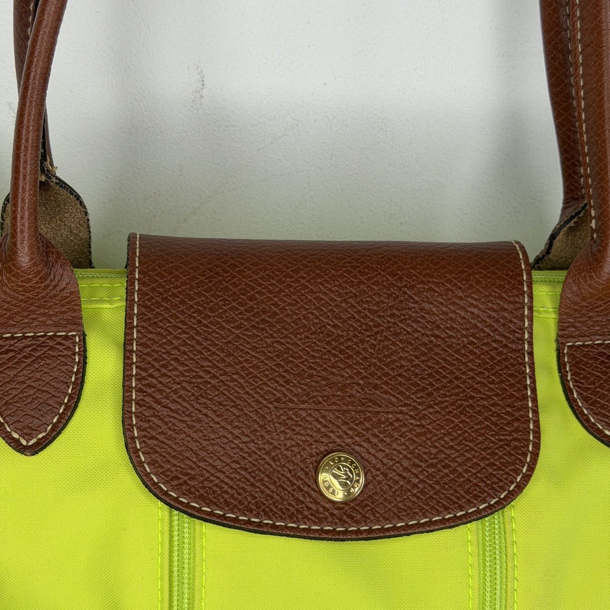 Longchamp Longchamp Le Pliage Shopper Green Handbag Shoulder Bag Size ONE SIZE - 4 Thumbnail