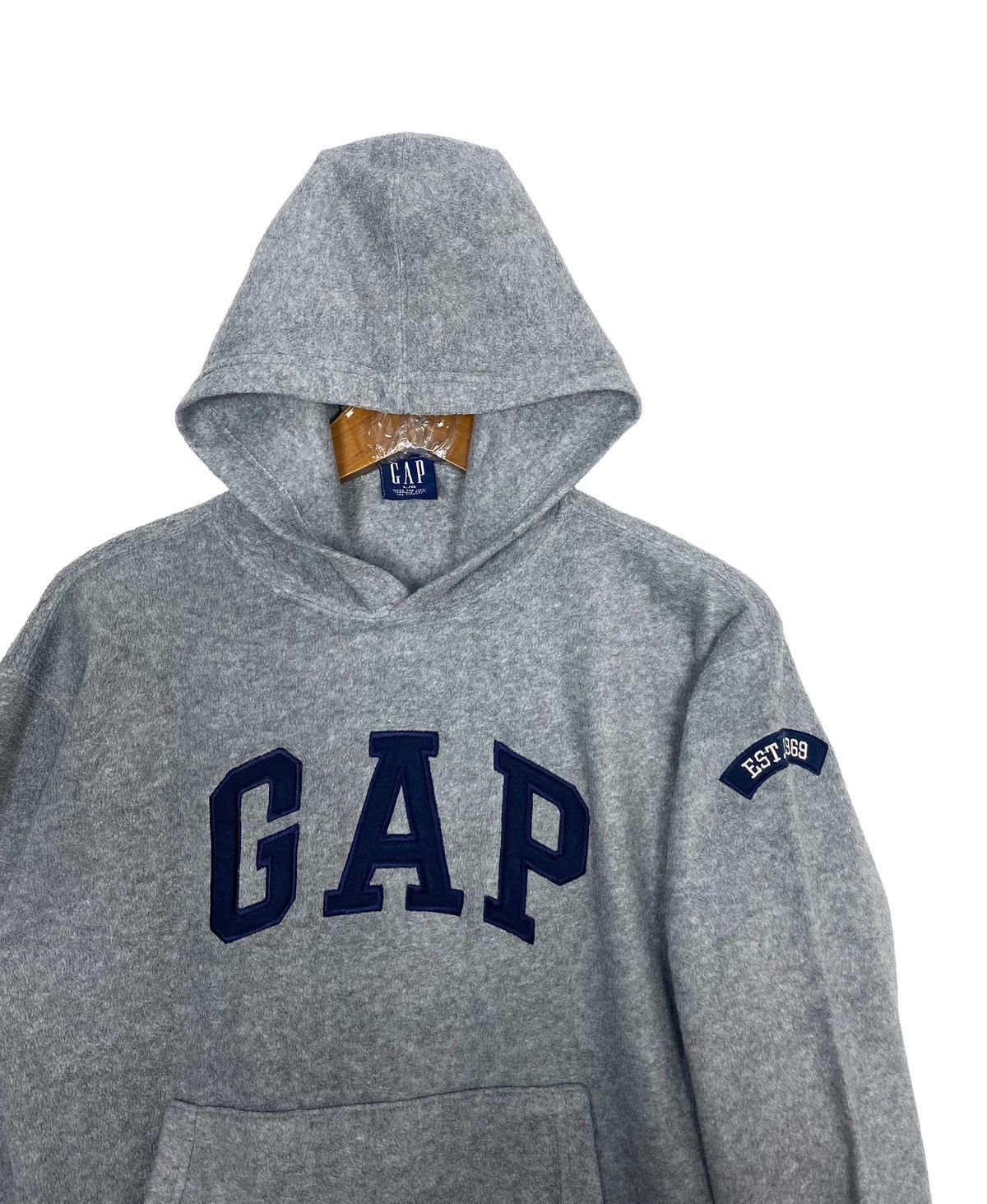 Gap Rare‼️ Gap Kids Hoodie Fleece Embroidery Big Logo Size US XXS / EU 40 - 2 Thumbnail