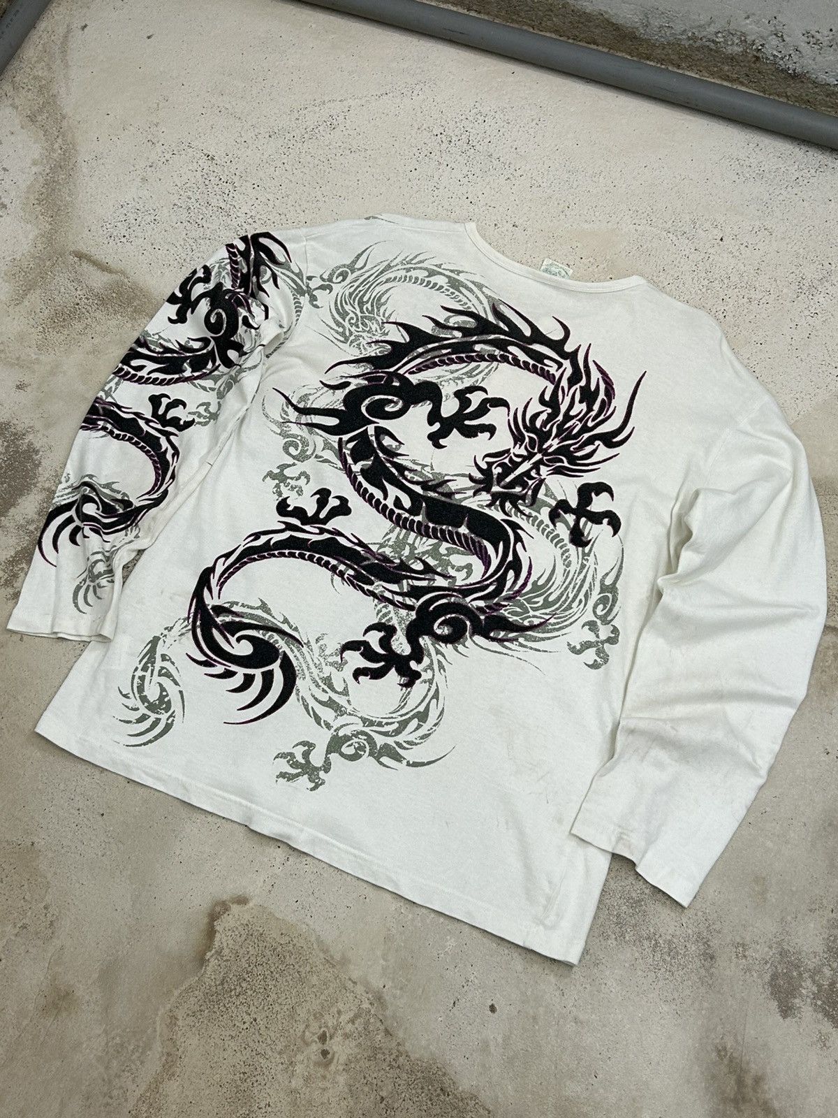 Designer × Japanese Brand Vintage Japan Bullet Sukajan Dragon Fighter Blinking Size US L / EU 52-54 / 3 - 3 Thumbnail