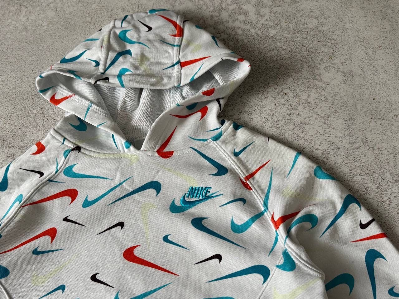Nike × Vintage Nike Anorak Hoodie Monogram Swoosh Logo Y2K Ultra Rare Item Size US M / EU 48-50 / 2 - 3 Thumbnail
