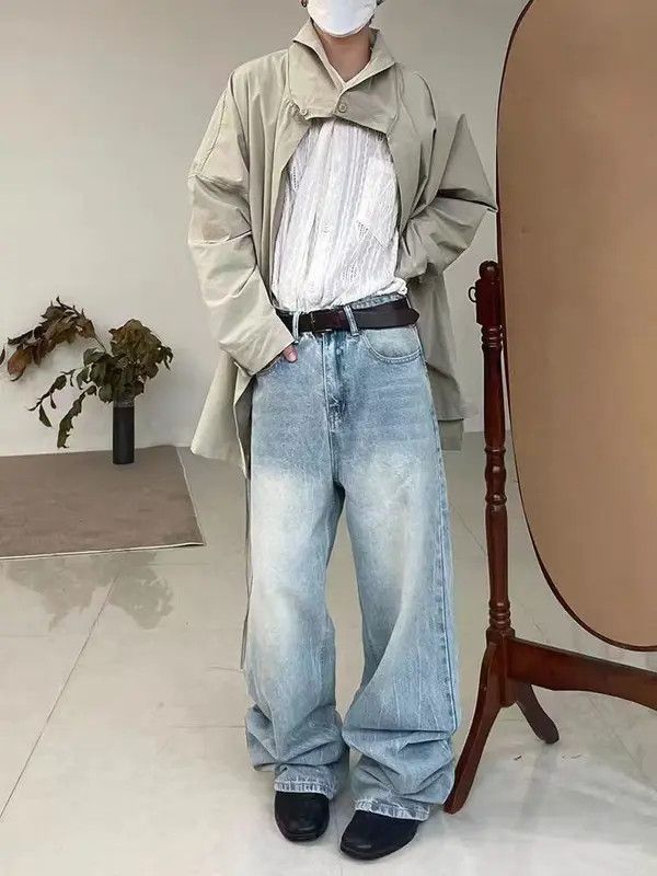 Japanese Brand Honoka x Juri Vintage washed street Y2K baggy jeans Size US 34 / EU 50 - 1 Thumbnail