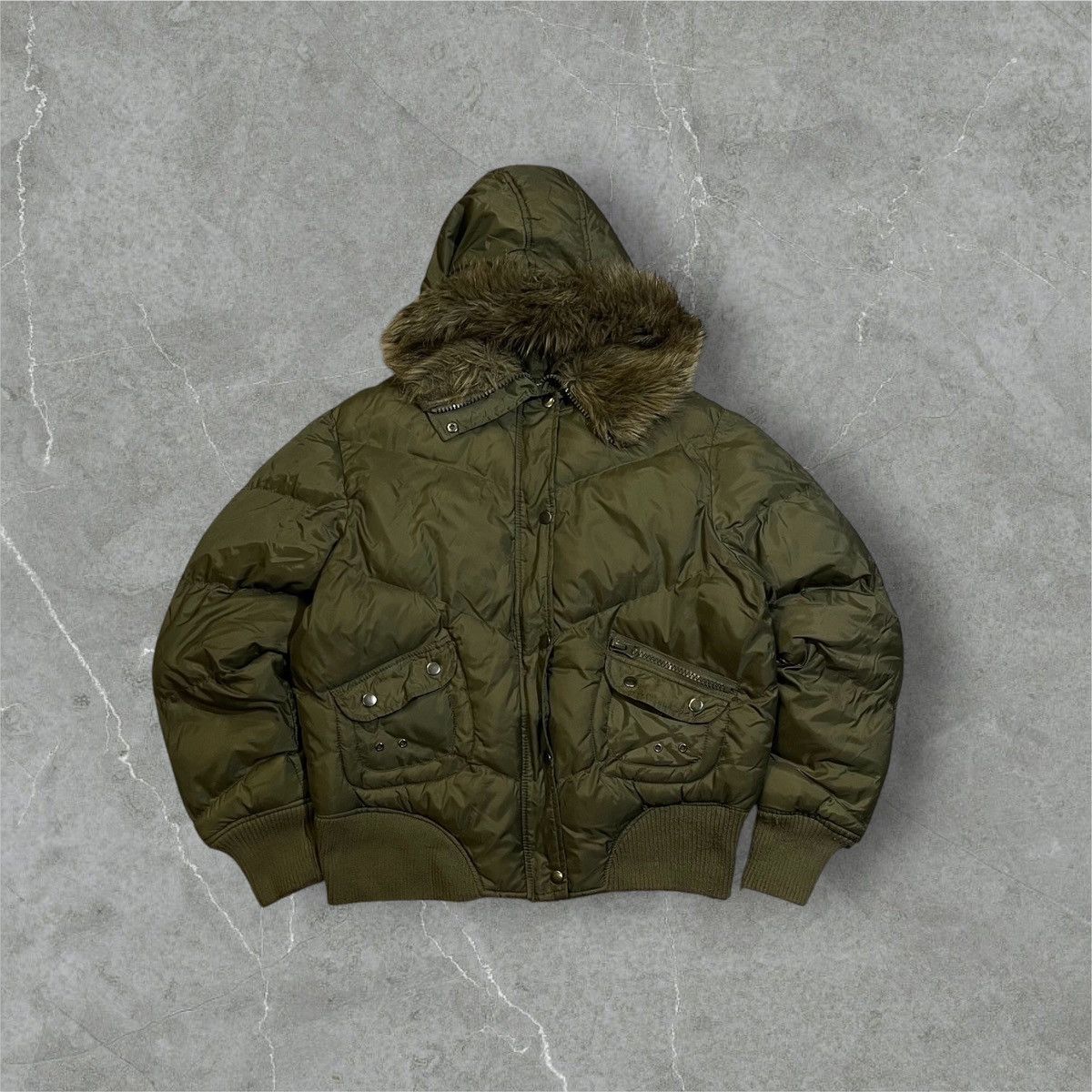 Other CRAZY style Y2K Faux Fur hood bomber jacket Size US M / EU 48-50 / 2 - 1 Thumbnail