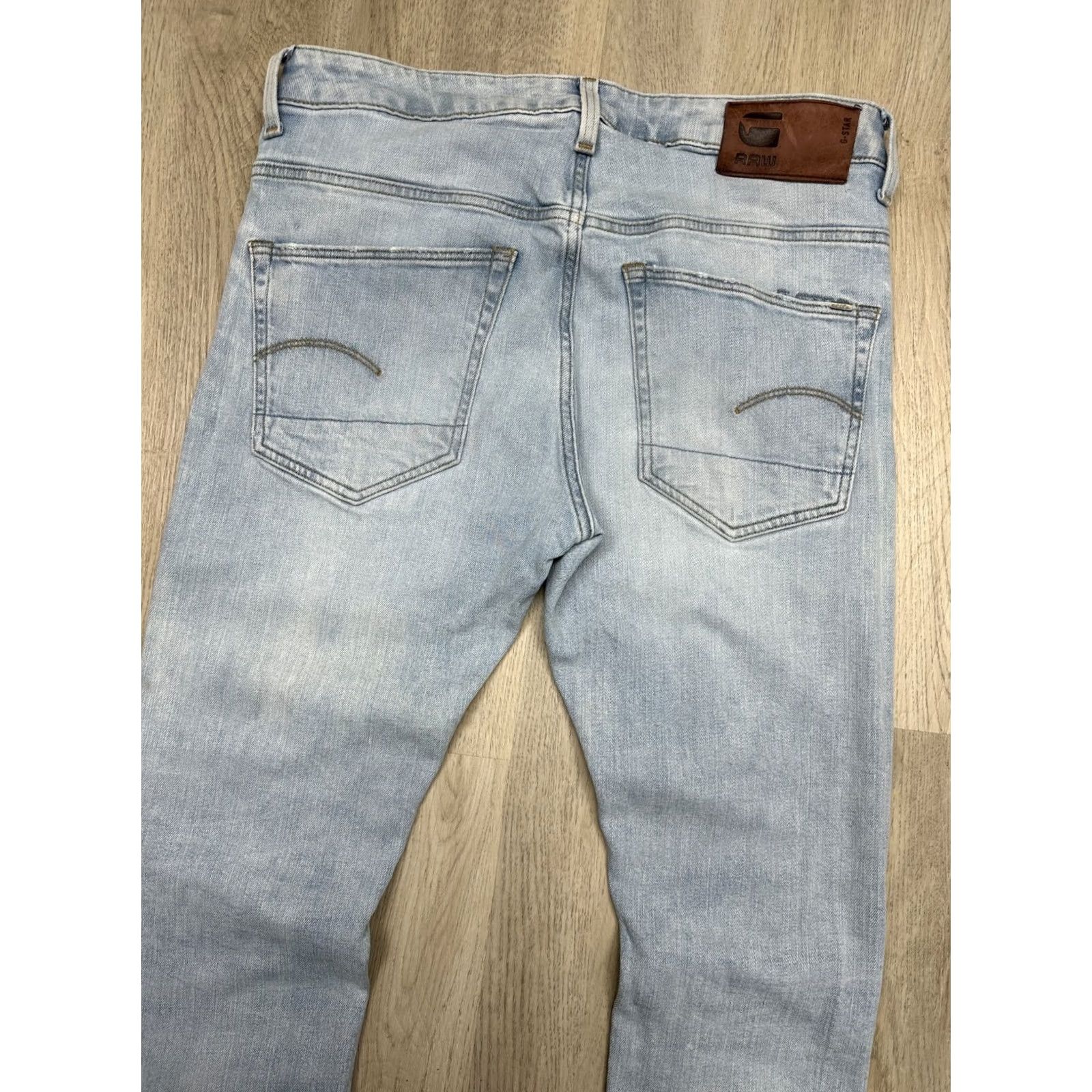 G-Star 3301 Slim Jeans Denim - Size 34 - Blue - G-Star Raw Size US 34 / EU 50 - 7 Thumbnail