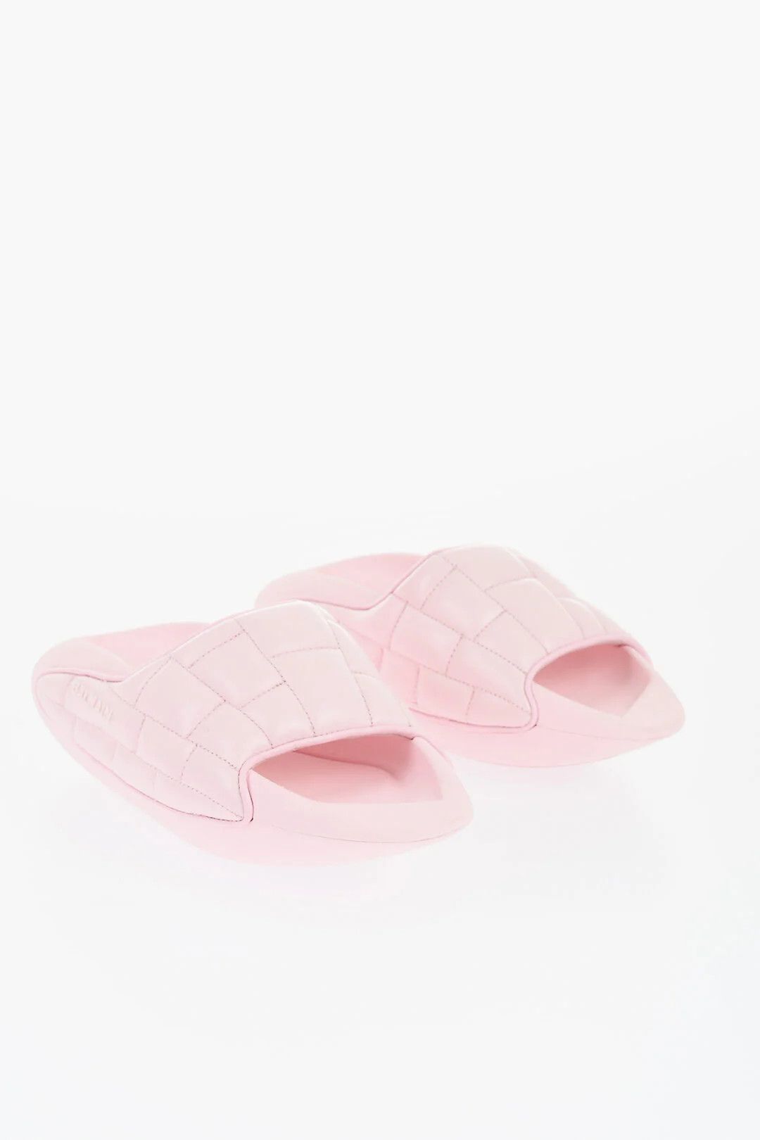 Balmain og1mm0326 Quilted Leather Sandals in Pink Size US 9 / IT 39 - 2 Thumbnail