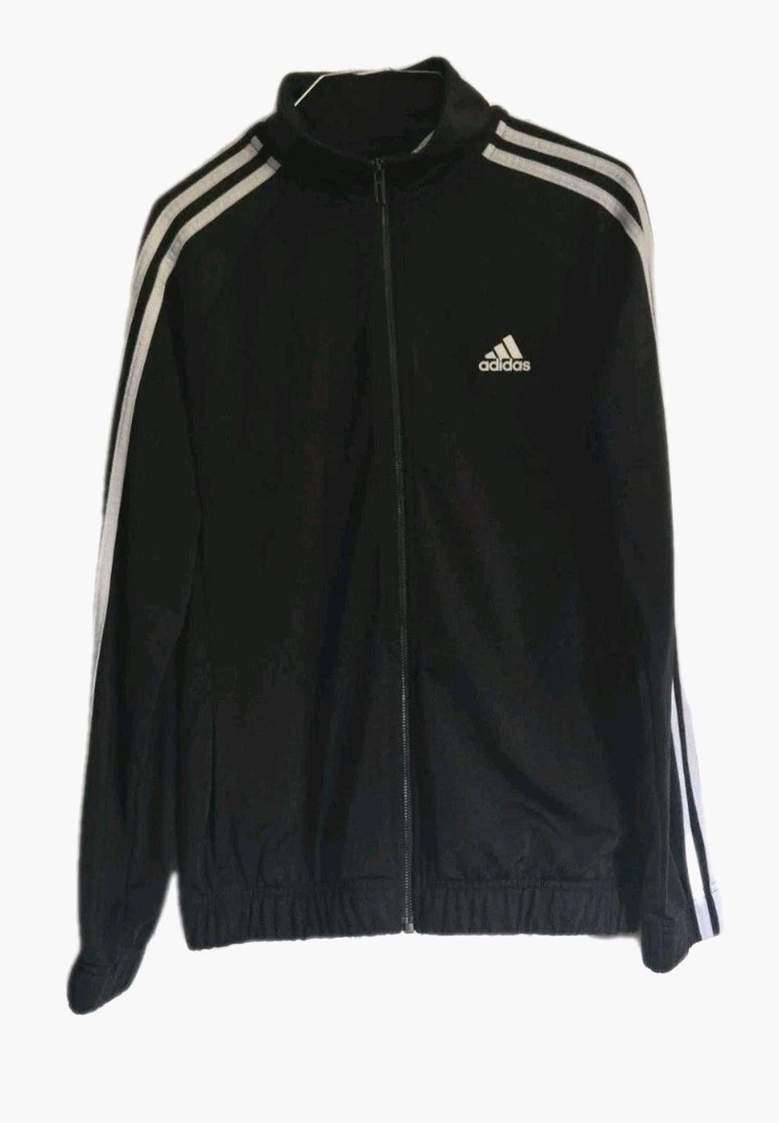 Adidas Adidas Black White Classic 3 Stripe Track Jacket Womens Medi Size M / US 6-8 / IT 42-44 - 1 Thumbnail