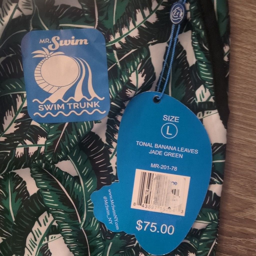 Other Mr. Swim tonal banana leaves jade green swim shorts sz large Size US 32 / EU 48 - 2 Thumbnail