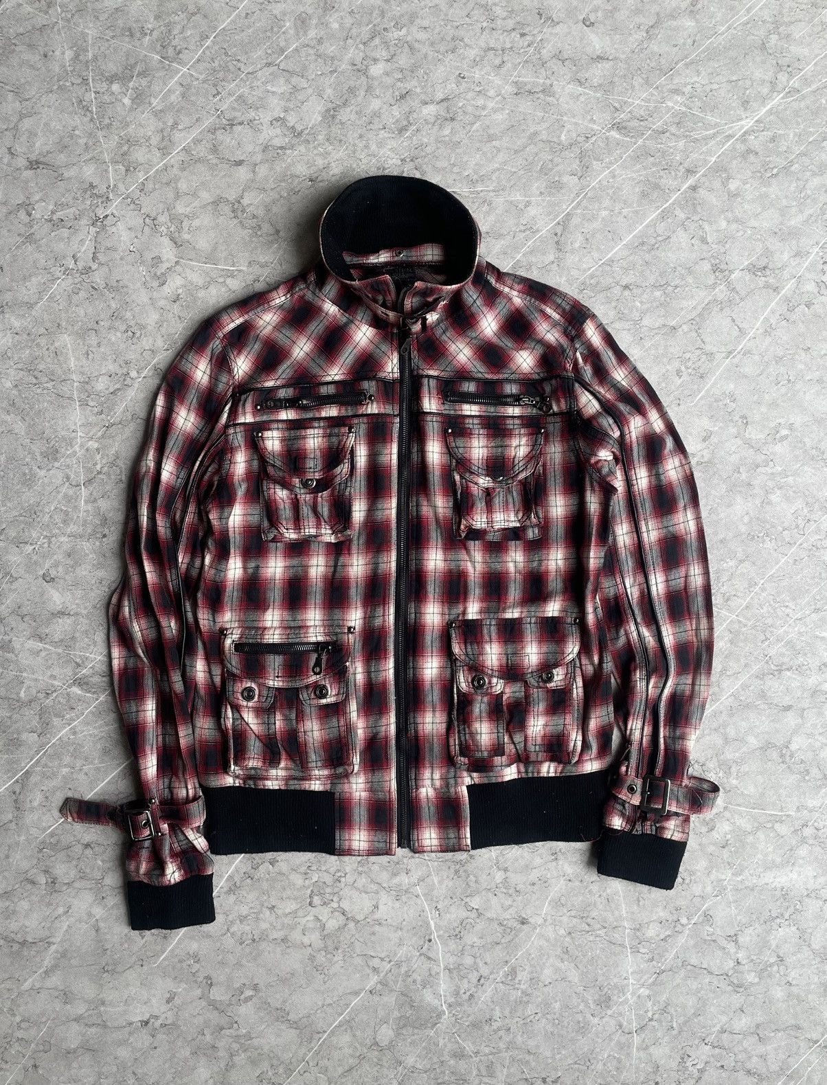 In The Attic In the attic Plaid Bondage Punk Jacket Size US M / EU 48-50 / 2 - 2 Thumbnail