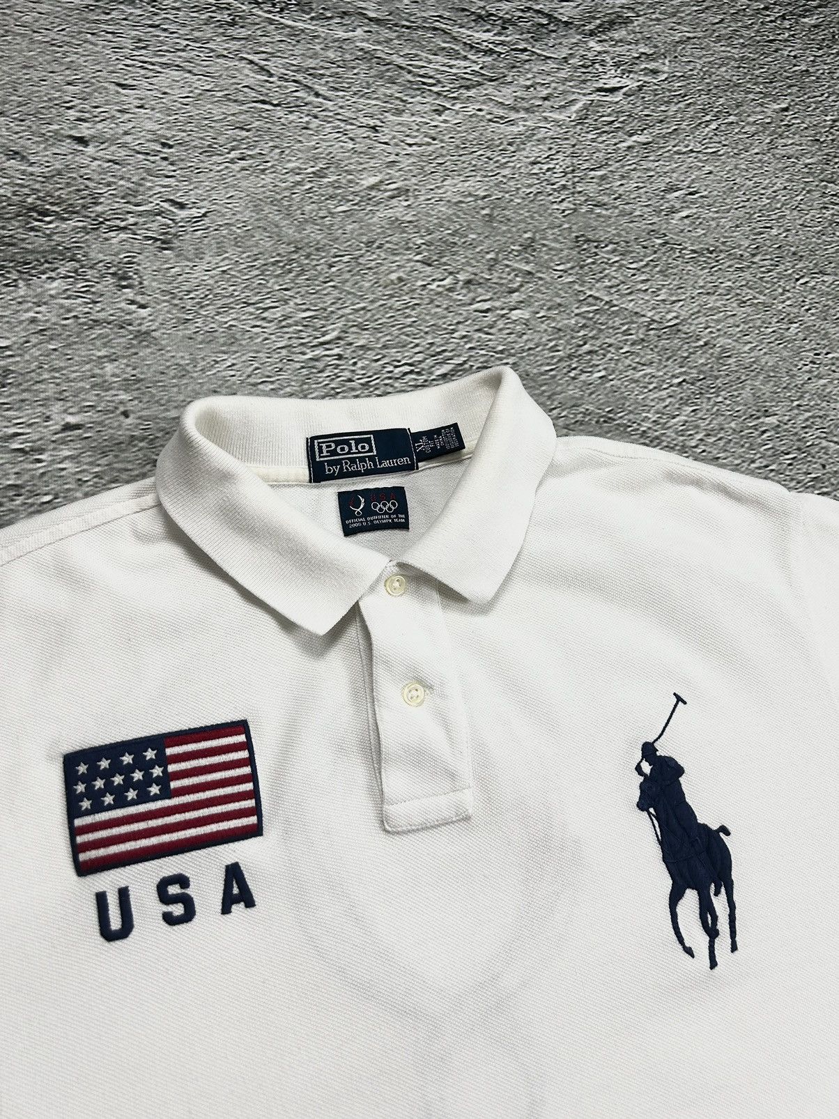 Polo Ralph Lauren Chief Keef Polo Ralph Lauren white USA Beijing Olympics 2008 Size US XL / EU 56 / 4 - 2 Thumbnail