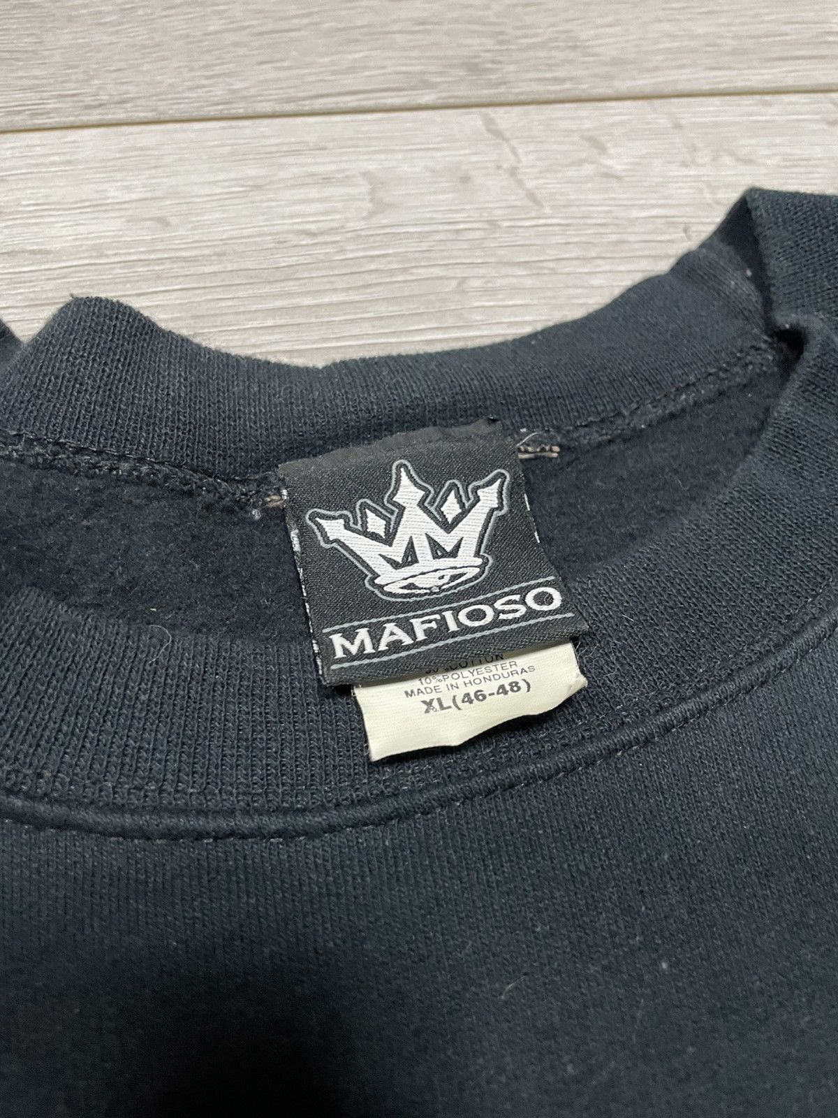 Vintage Don Corleone Mafioso USA The God Father bog print sweatshirt Size US XL / EU 56 / 4 - 3 Thumbnail