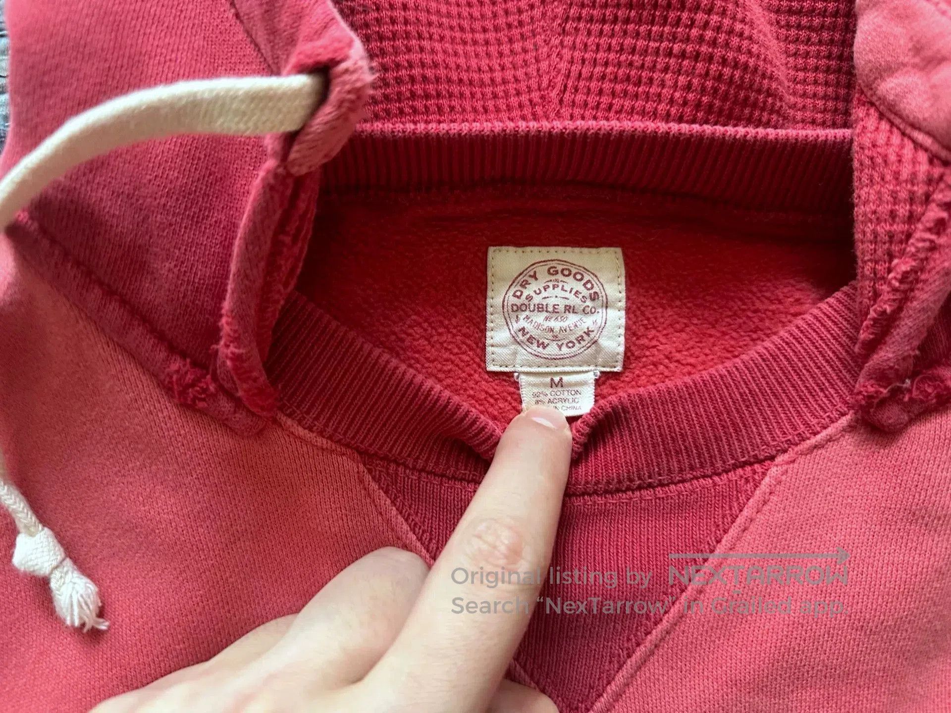 RRL Ralph Lauren rrl distressed hoodie with color block detailing. Size US M / EU 48-50 / 2 - 5 Thumbnail