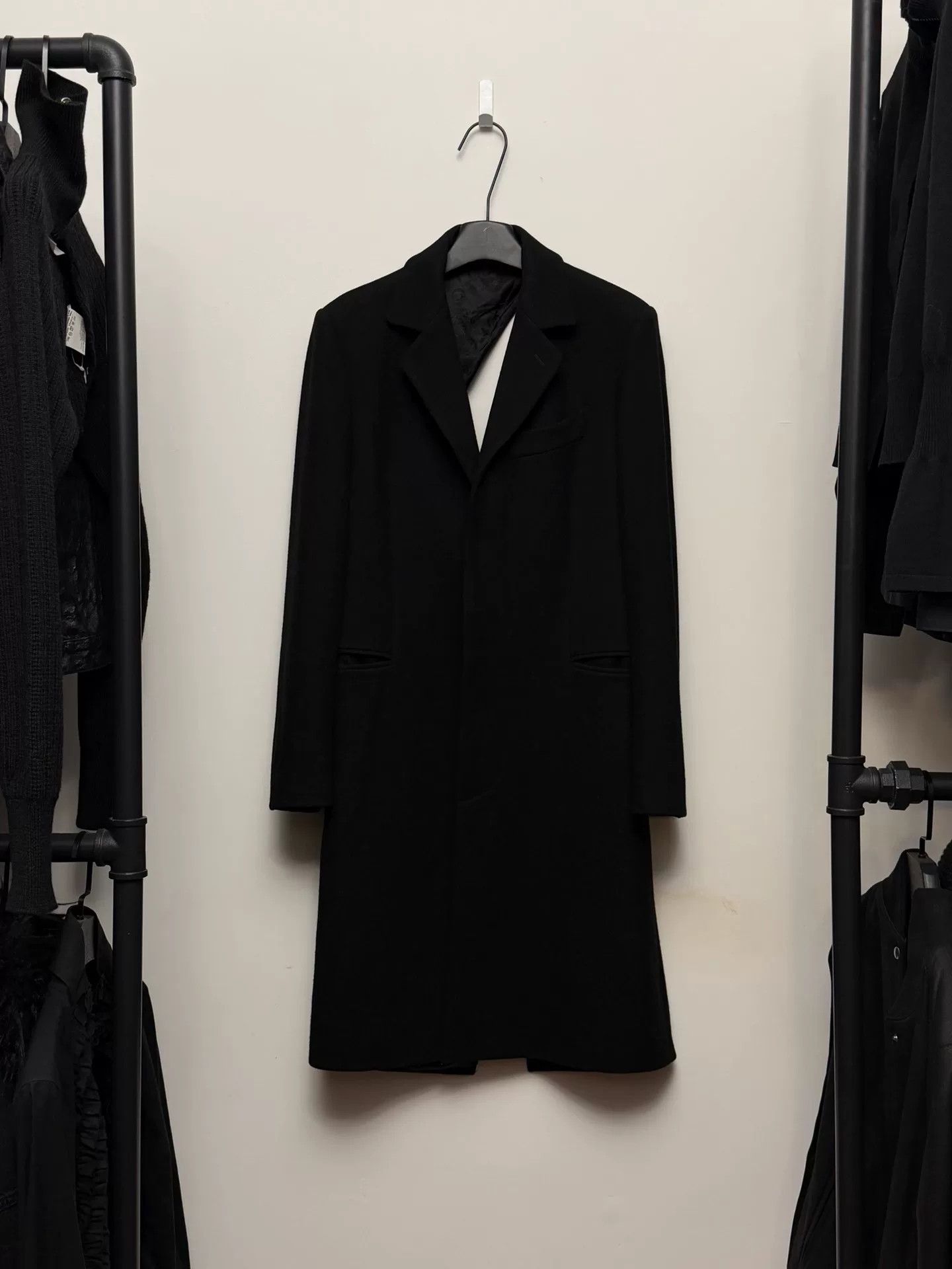 Alexander McQueen Black Wool Coat