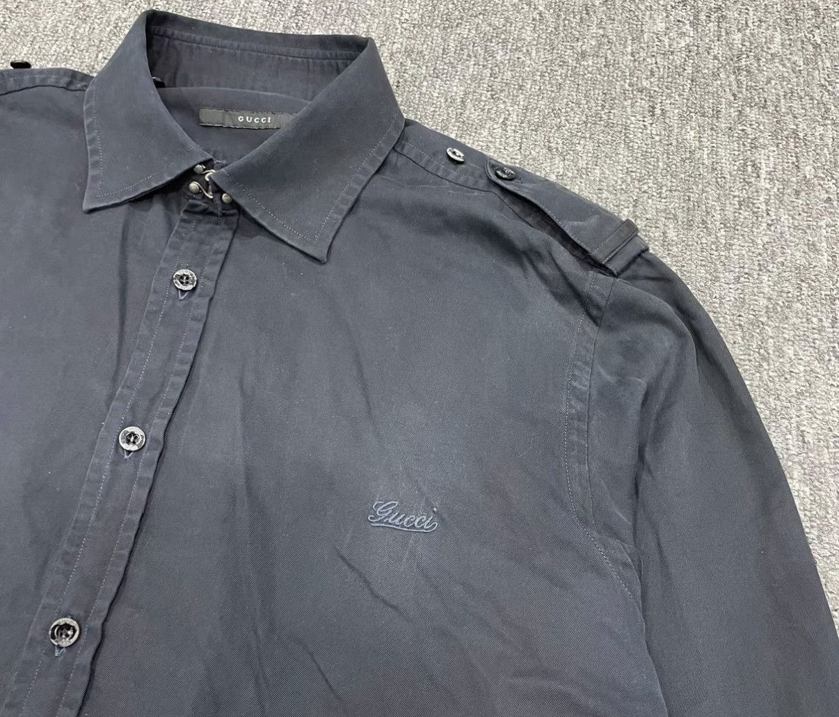 Gucci Gucci Chest Embroidery Shirt J16 Size US S / EU 44-46 / 1 - 5 Thumbnail