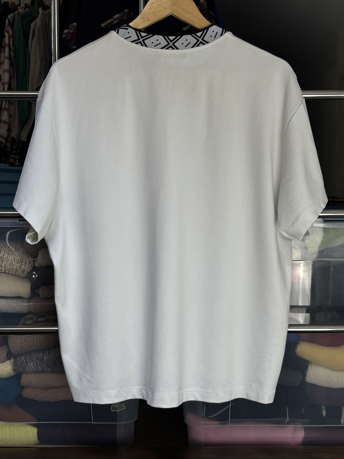 Acne Studios Acne Studios Collar Navid Face Boxy Tee Size US M / EU 48-50 / 2 - 4 Thumbnail