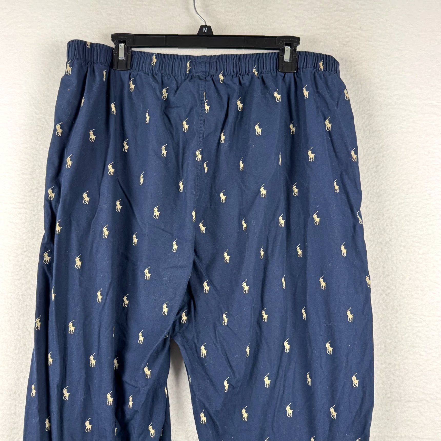 Polo Ralph Lauren Polo Ralph Lauren Sleepwear Pajama Pants Men's XL Blue Embroidered Pony Logo Knit 100% Cotton Size US XL / EU 56 / 4 - 3 Thumbnail