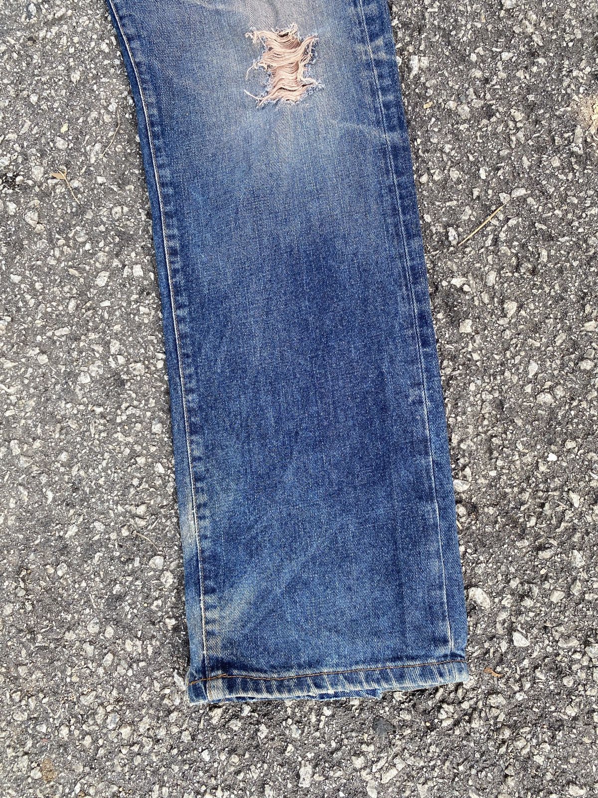 Diesel × Vintage Vintage 90’s Diesel D Blue Washed Distressed Denim Size US 32 / EU 48 - 5 Thumbnail