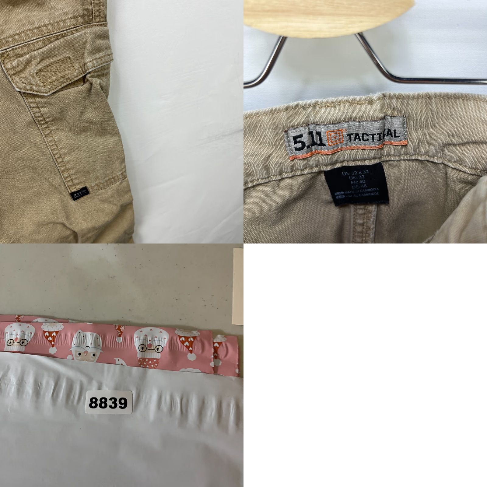 Levi's 511 Tactical Vintage Work Pants 32x29 Size US 32 / EU 48 - 9 Thumbnail