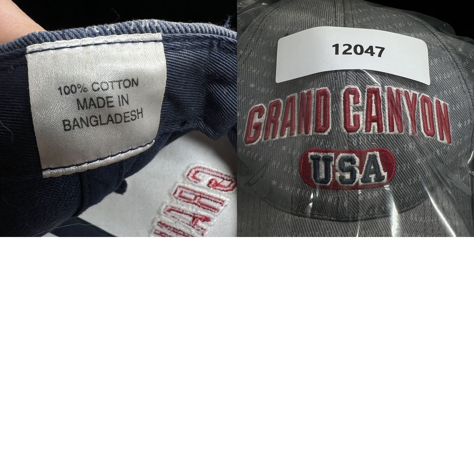 Vintage Grand Canyon USA Nat. Park Embroidered Logo Unisex Adults Adjustable One Size Blue Hat Cap Size US M / EU 48-50 / 2 - 8 Thumbnail