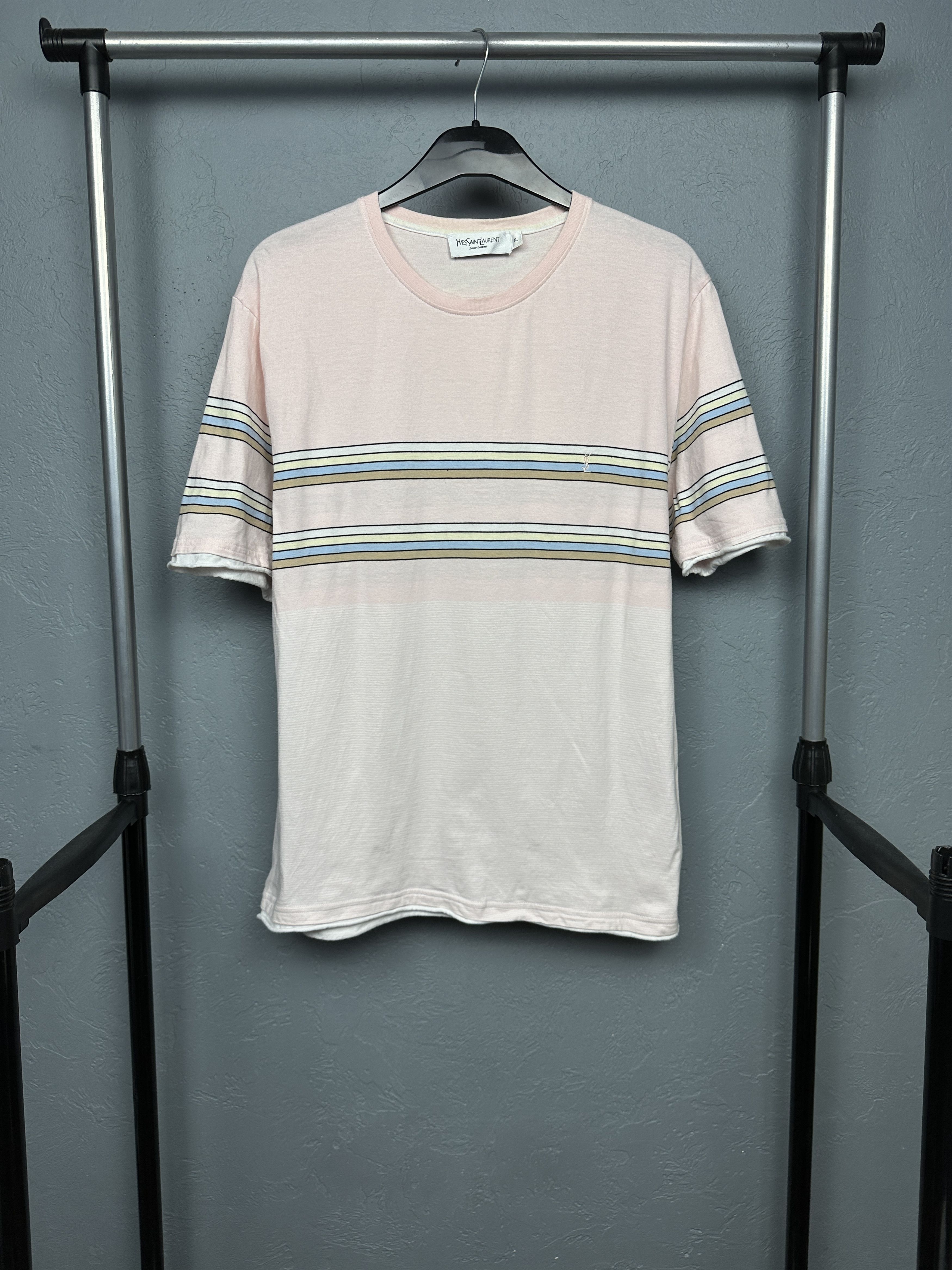 Yves Saint Laurent Yves Saint Laurent YSL Mens T-Shirt Tee Size US XL / EU 56 / 4 - 1 Thumbnail