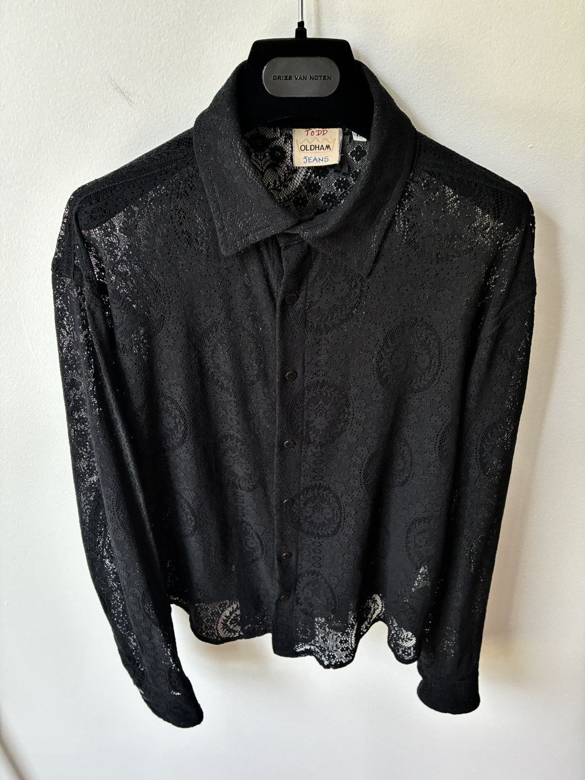 Todd Oldham Todd Oldham Vintage 1990’s Lace Snap Button Blouse Size M / US 6-8 / IT 42-44 - 17 Thumbnail