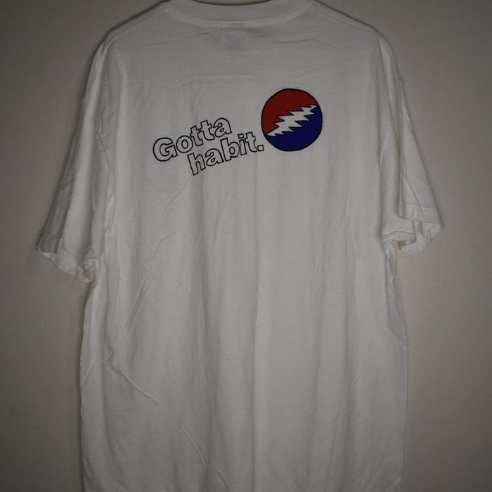 Grateful Dead 1994 Grateful Dead “Gotta Habit” Cocaine White Tee Grailed