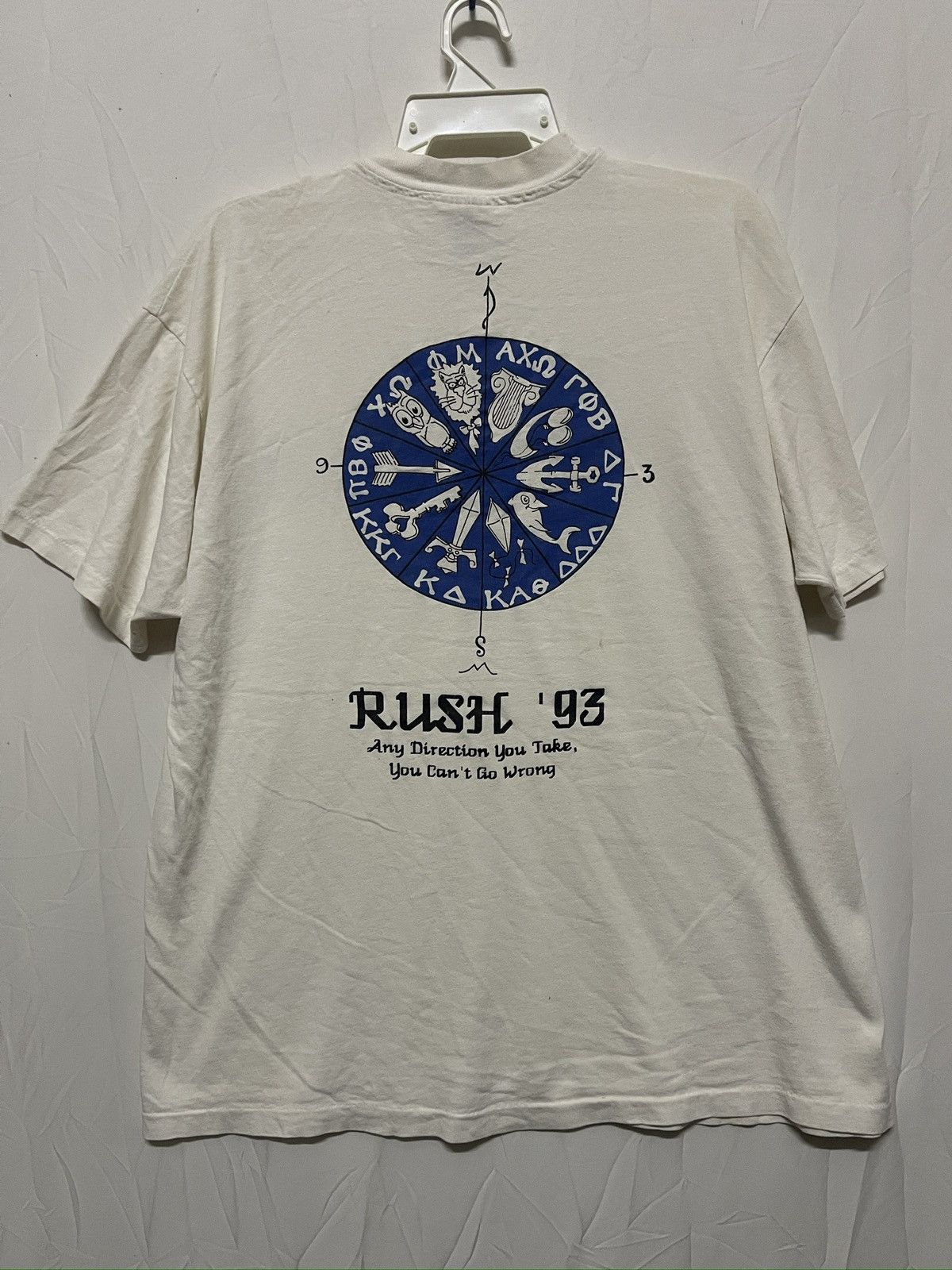 Vintage VERY RARE‼️ VINTAGE 93s RUSH T SHIRT Size US XL / EU 56 / 4 - 5 Thumbnail