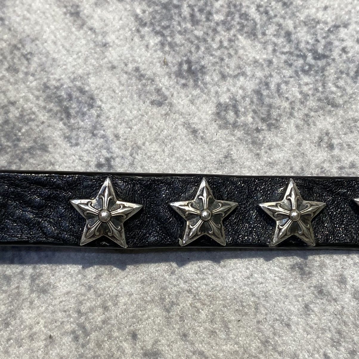 Chrome Hearts Chrome Hearts 2 BTTN/ 2 SNAP Star silver bracelet black Size ONE SIZE - 10 Thumbnail