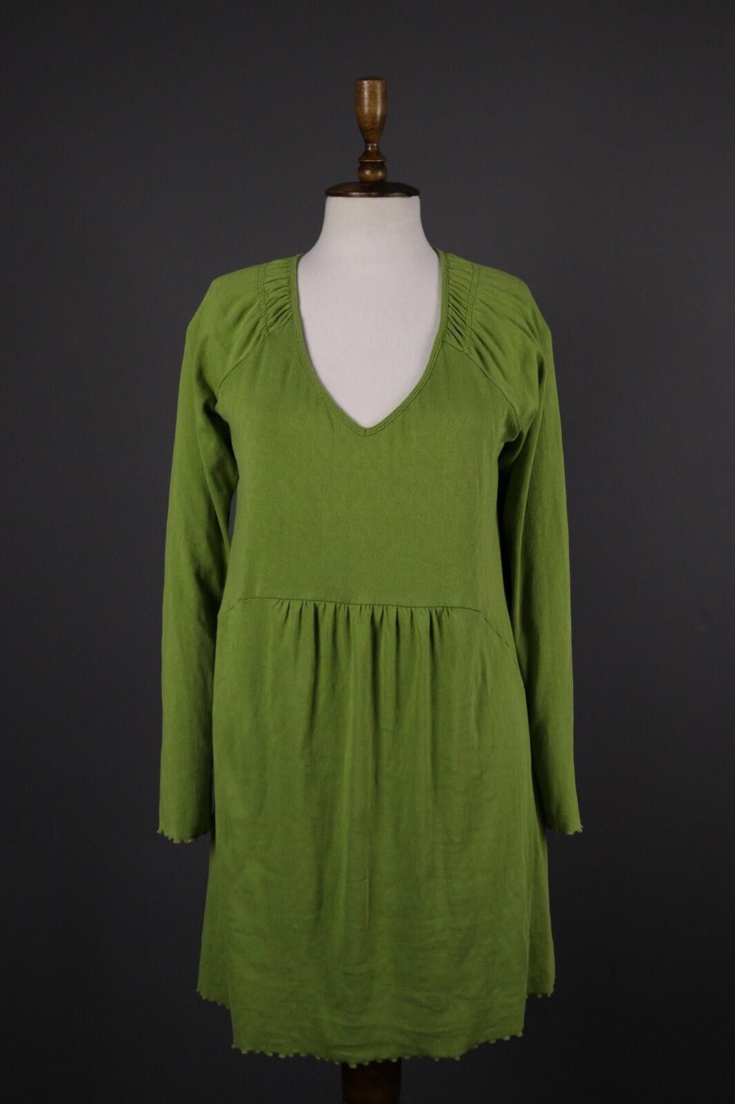 Designer Deerberg Green Long Sleeve Knit A-Line Dress Size Size M / US 6-8 / IT 42-44 - 1 Thumbnail