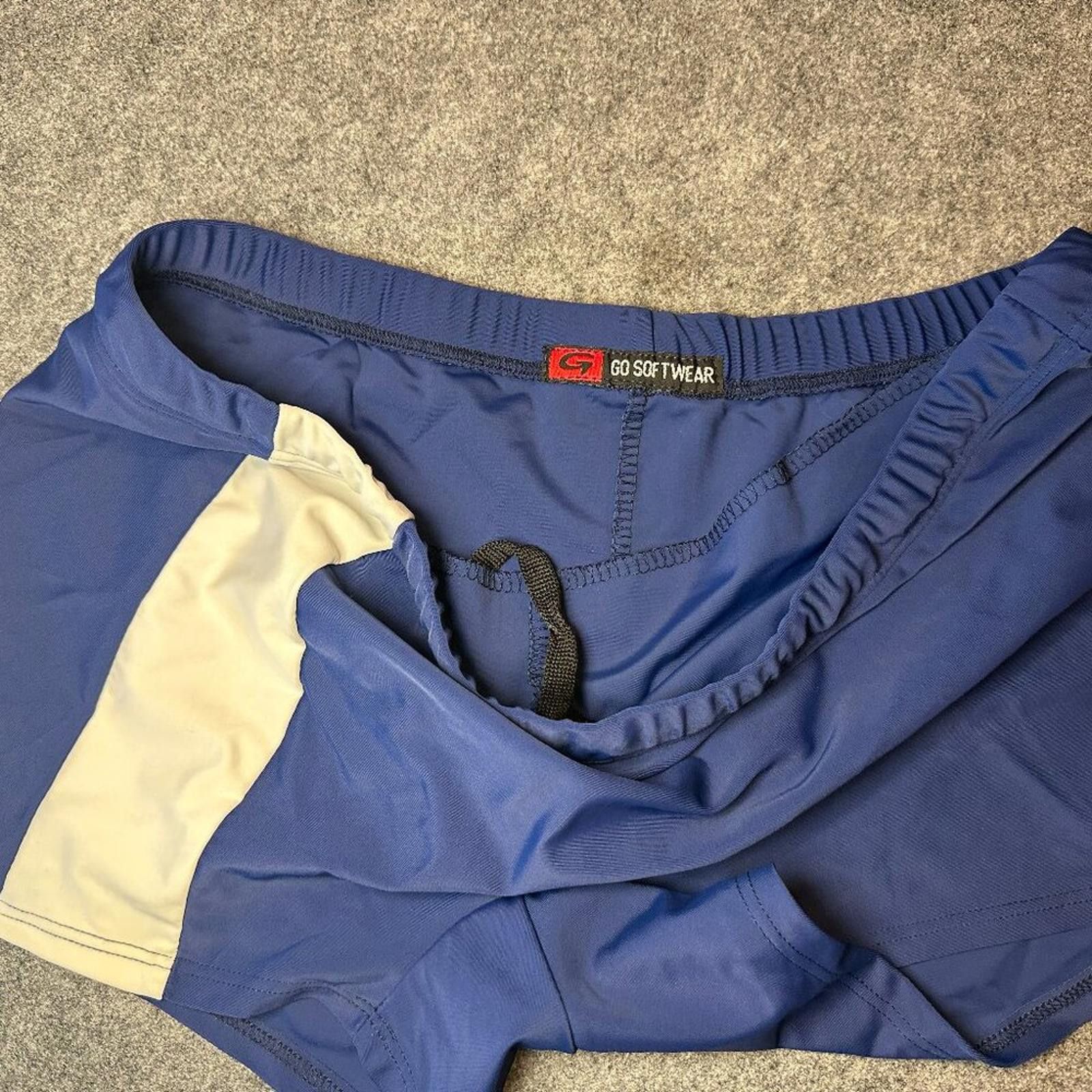 Other Go Softwear Men’s Swim Trunks – Blue/White – Fits M/L Size US 32 / EU 48 - 3 Thumbnail