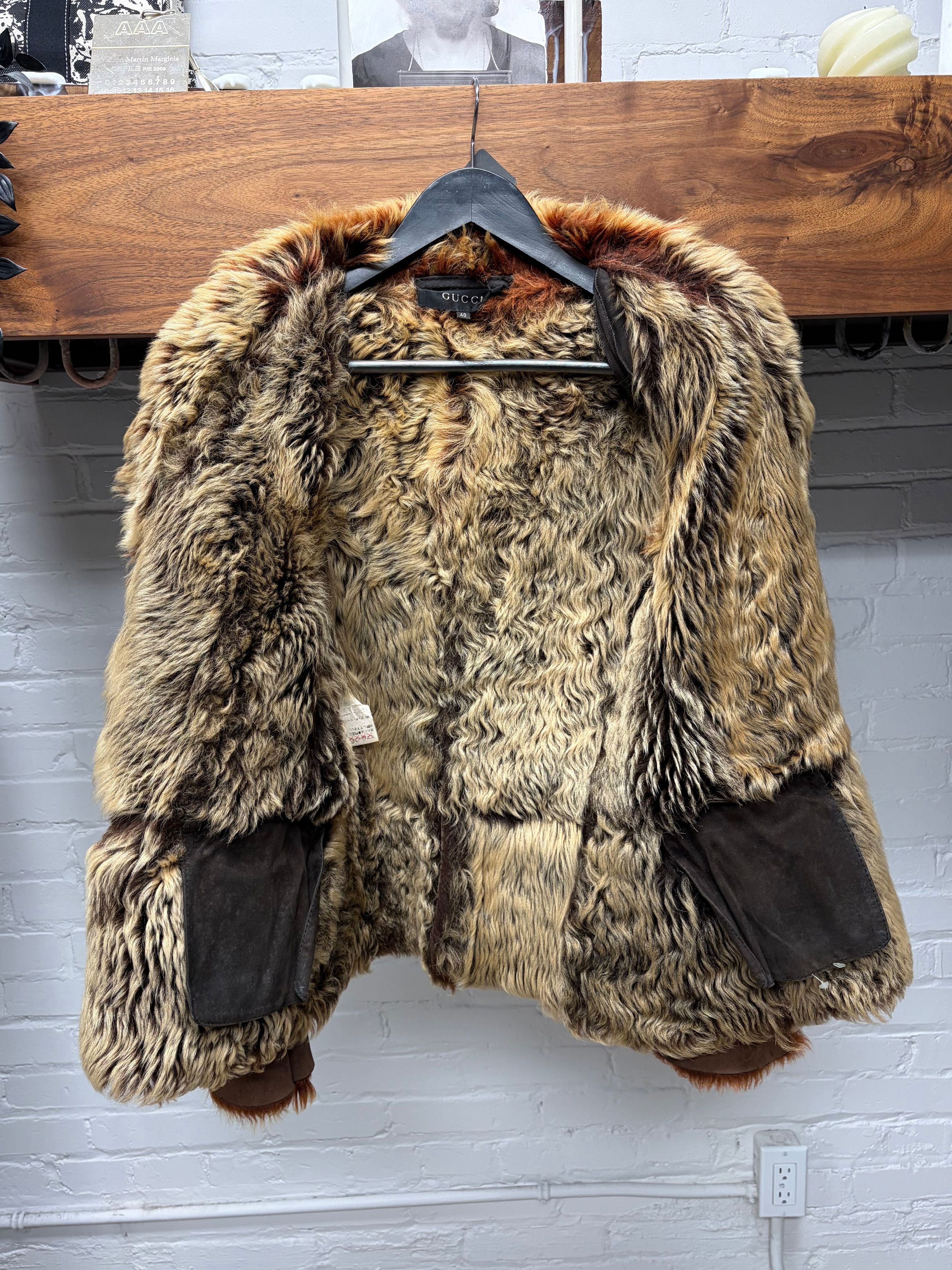 Gucci AW1998 Gucci by Tom Ford Genuine Fox Fur Gradient Orange/Brown Suede Jacket Size S / US 4 / IT 40 - 2 Thumbnail