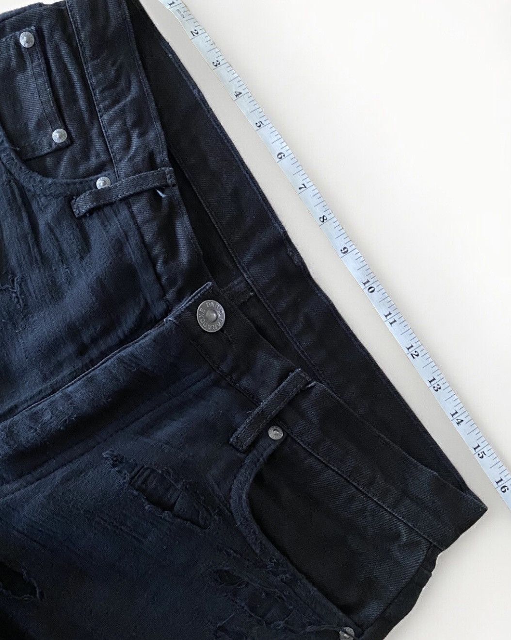 Paradoxe Paris Paradoxe Paris x Nubian Tokyo Ex Repair Baggy Denim 32 USED Size US 32 / EU 48 - 14 Thumbnail