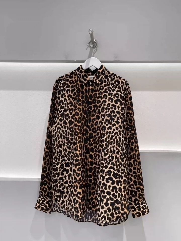 Saint Laurent Paris Saint Laurent Paris Leopard print shirt Size US XXS / EU 40 - 1 Thumbnail