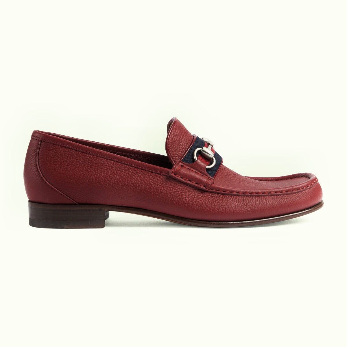 Gucci Horsebit Web Leather Loafers SIZE