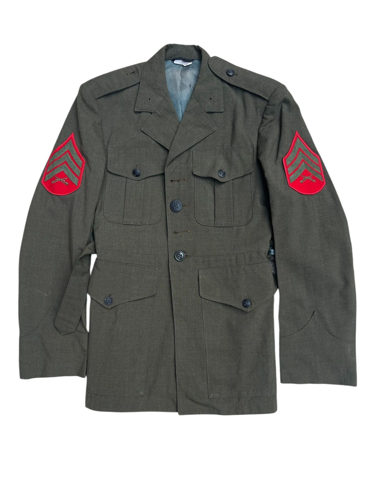 Vintage True Vintage 60s USMC Wool Service Jacket - Vietnam War Era Size US S / EU 44-46 / 1 - 1 Thumbnail