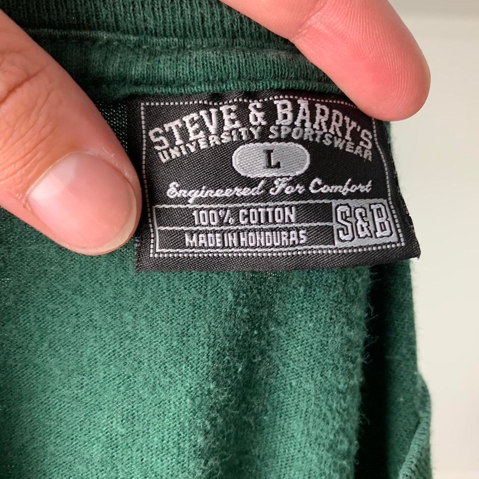 Steve And Barrys × Vintage Vintage Steve & Barry's Michigan State Distressed T-shirt Size US L / EU 52-54 / 3 - 4 Thumbnail