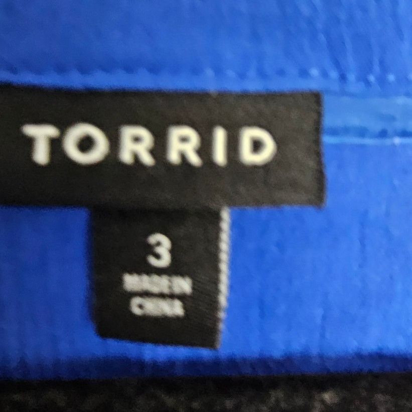 Torrid Torrid Women Cobalt Blue Lace Up Top Plus Size 3X Drapey Size 3XL / US 20-22 - 6 Thumbnail