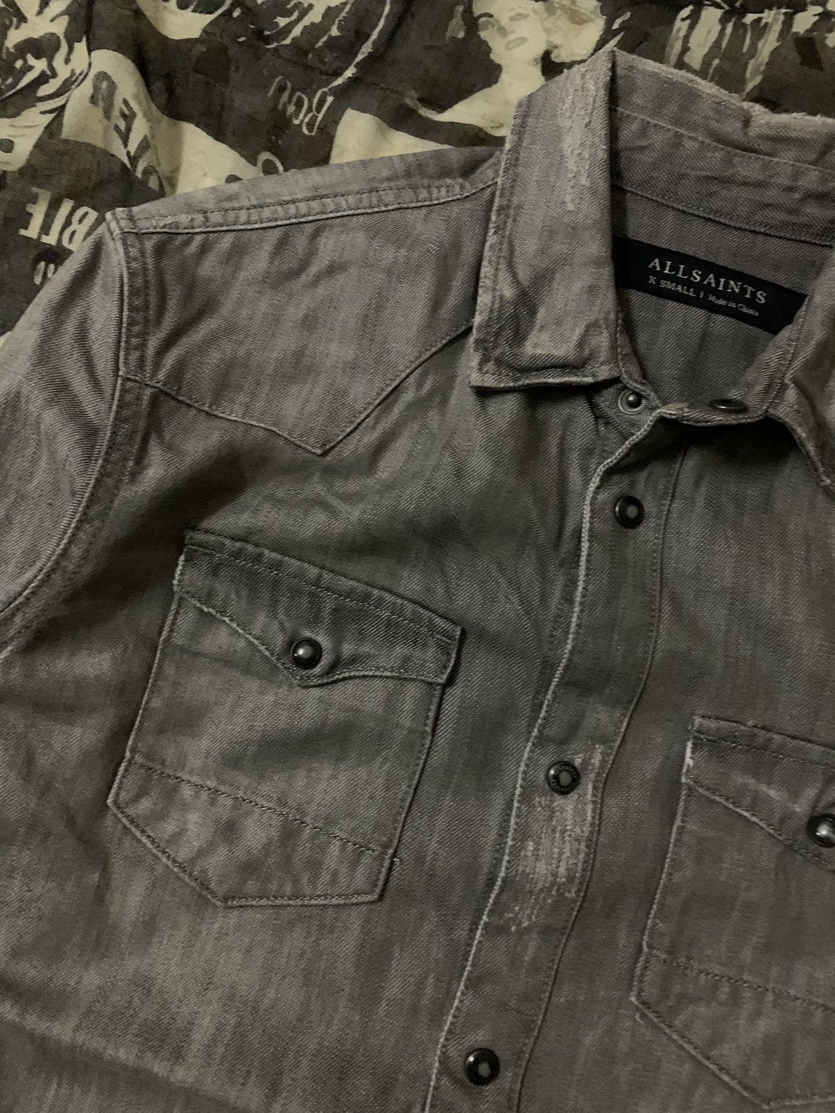 Allsaints 💥Allsaints Western Ripped Denim Size US S / EU 44-46 / 1 - 6 Thumbnail