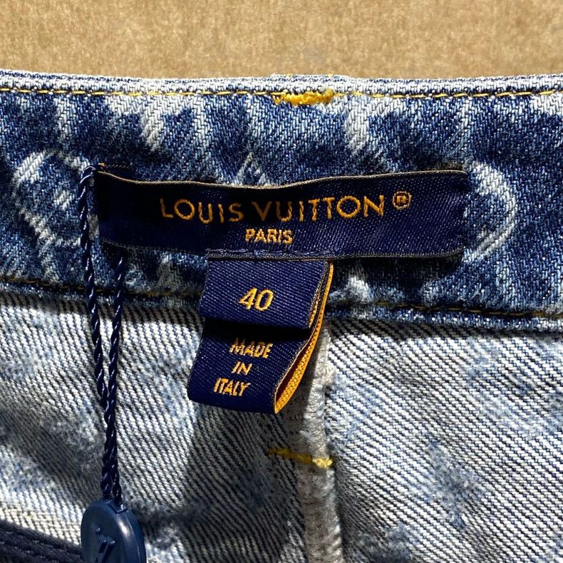 Louis Vuitton Louis Vuitton 25 FW new blue print full print jeans Size US 40 / EU 56 - 3 Thumbnail