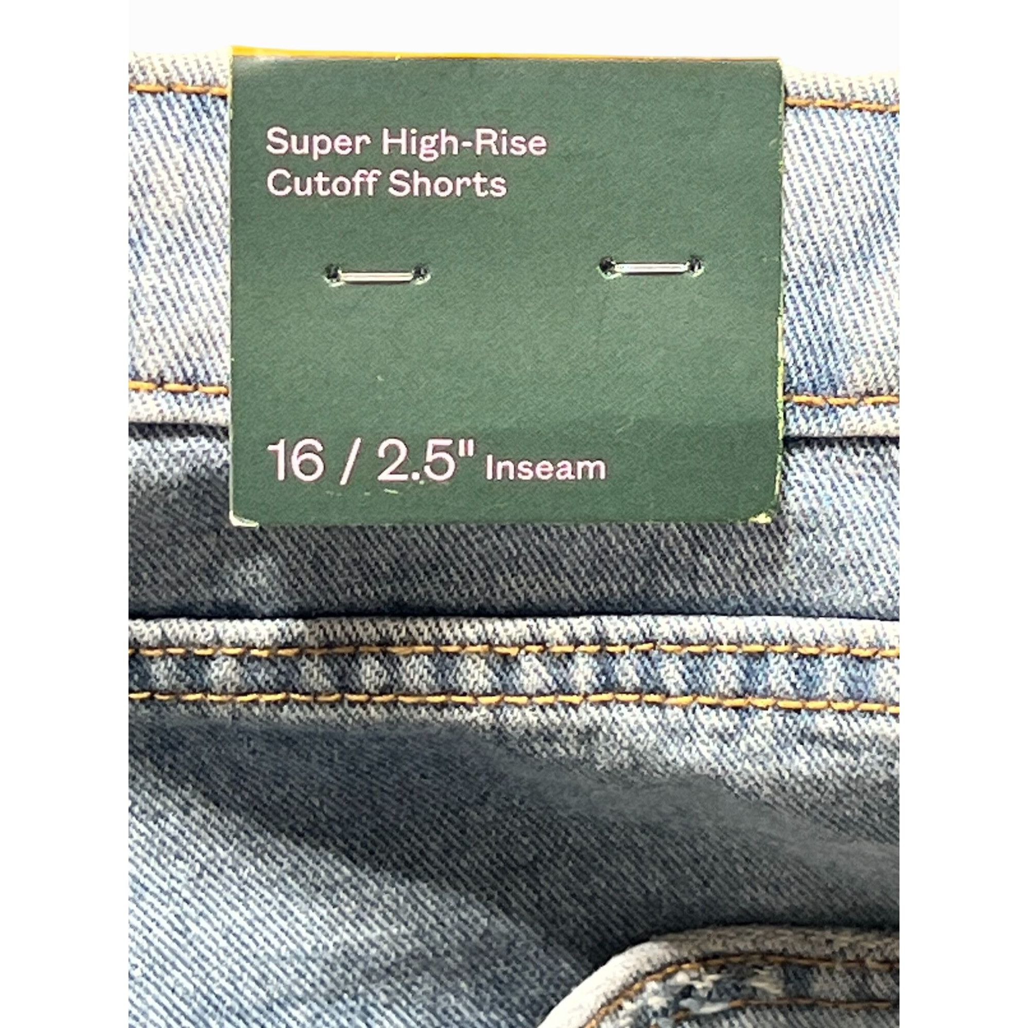 Other Wild Fable - Women's Super - High Rise Cut - Off Jean Denim Size 38" / US 16 / IT 52 - 11 Thumbnail