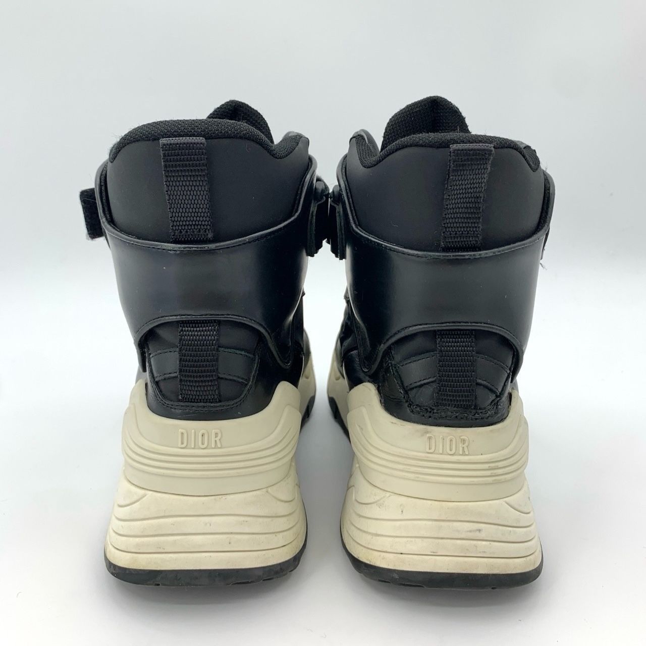 Dior Dior Logo Leather Lace-Up Black High-Top Casual Shoes - Siz Size US 5.5 / IT 35.5 - 5 Thumbnail