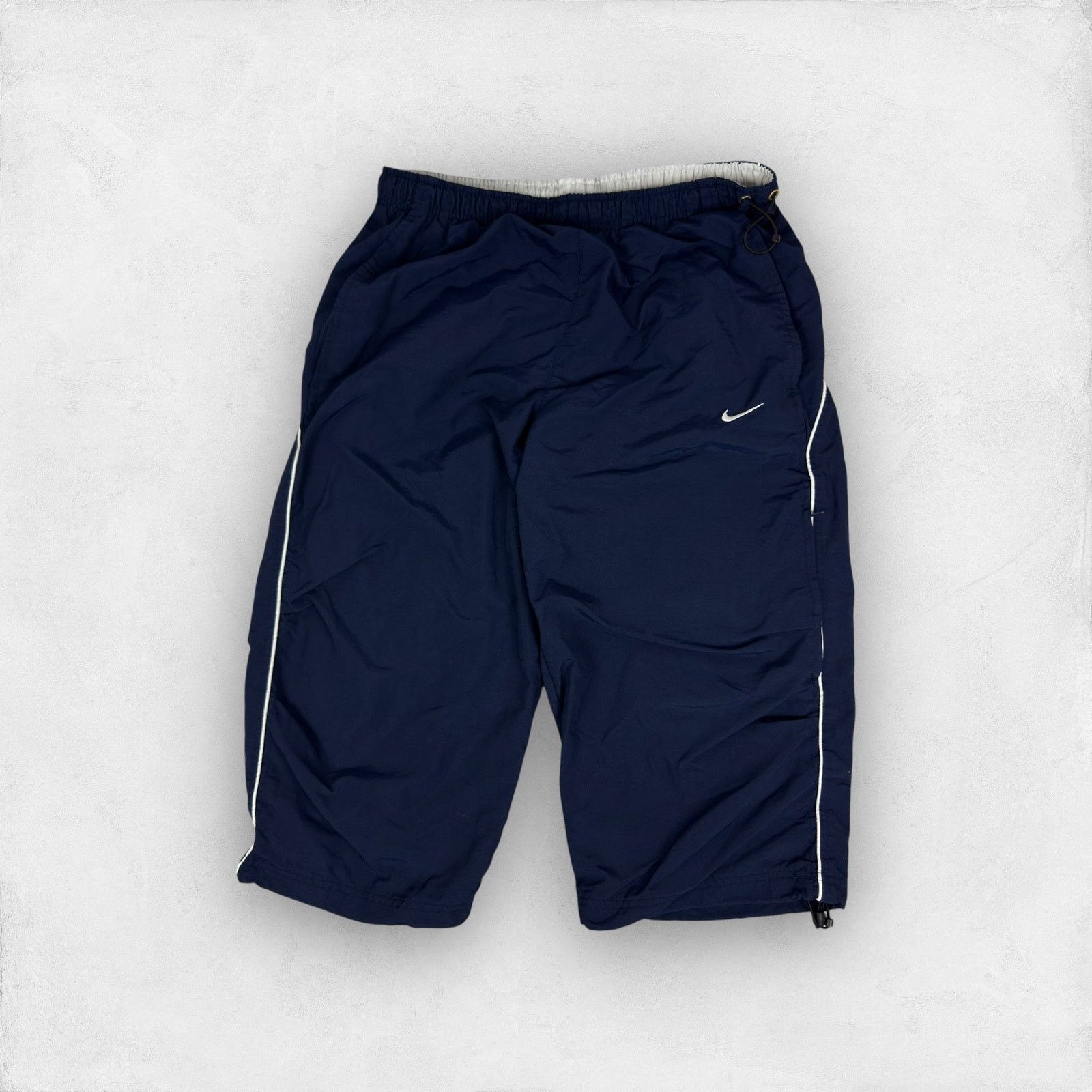 Nike Nike Men's Navy Solo Swoosh Pockets Mid Rise Capri Pants L Size US 30 / EU 46 - 1 Thumbnail
